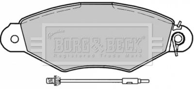 BBP1729 BORG & BECK Комплект тормозных колодок, дисковый тормоз