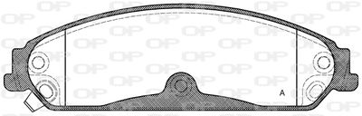 BPA112804 OPEN PARTS Комплект тормозных колодок, дисковый тормоз