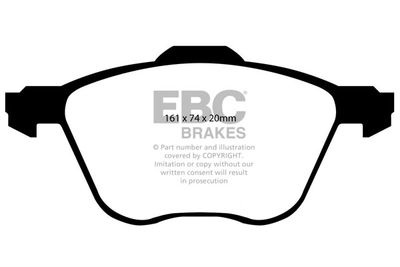 DP21413 EBC Brakes Комплект тормозных колодок, дисковый тормоз