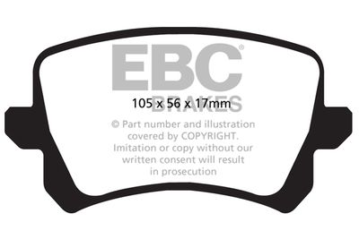 DP62004 EBC Brakes Комплект тормозных колодок, дисковый тормоз