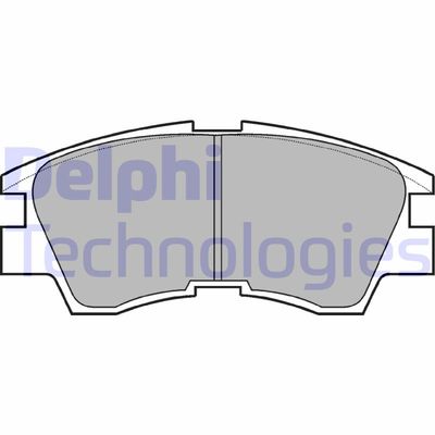 LP633 DELPHI Комплект тормозных колодок, дисковый тормоз