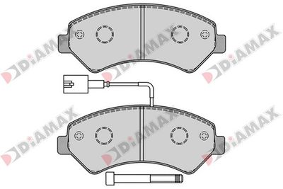 N09231 DIAMAX Комплект тормозных колодок, дисковый тормоз