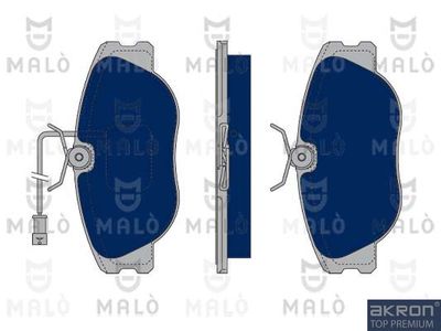 1050299 AKRON-MALÒ Комплект тормозных колодок, дисковый тормоз