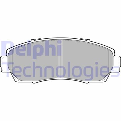 LP2046 DELPHI Комплект тормозных колодок, дисковый тормоз