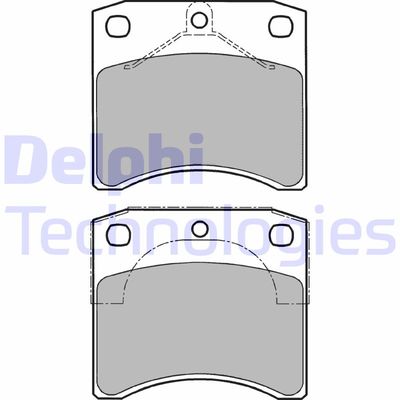 LP1206 DELPHI Комплект тормозных колодок, дисковый тормоз