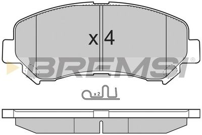 BP3321 BREMSI Комплект тормозных колодок, дисковый тормоз