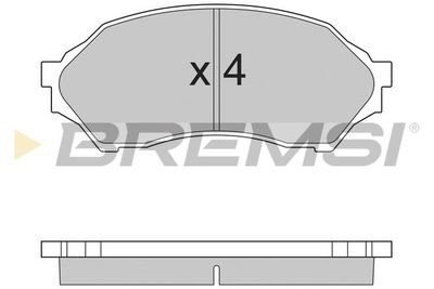 BP2895 BREMSI Комплект тормозных колодок, дисковый тормоз
