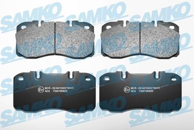 5SP1164 SAMKO Комплект тормозных колодок, дисковый тормоз