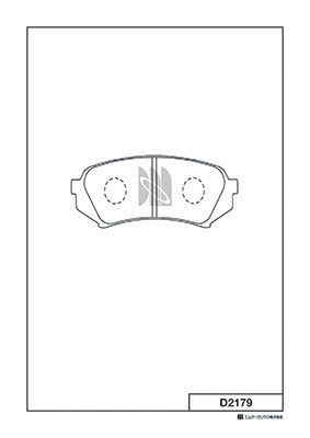 D2179 MK Kashiyama Комплект тормозных колодок, дисковый тормоз