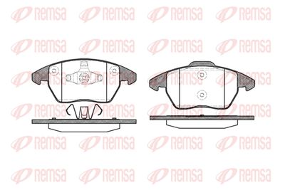 103010 REMSA Комплект тормозных колодок, дисковый тормоз