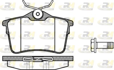 2138200 ROADHOUSE Комплект тормозных колодок, дисковый тормоз