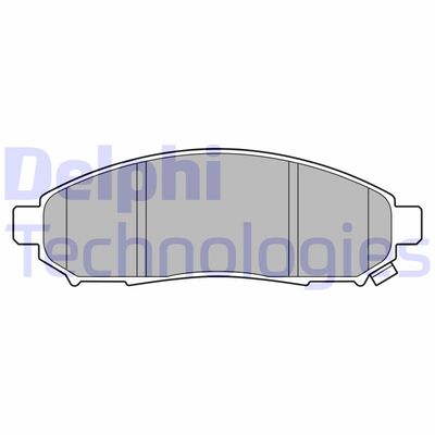LP3578 DELPHI Комплект тормозных колодок, дисковый тормоз