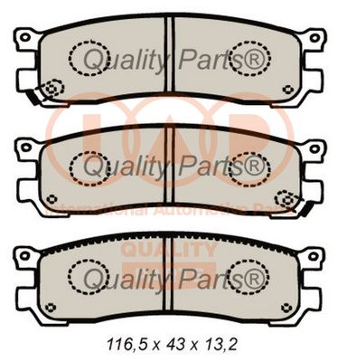 70411061 IAP QUALITY PARTS Комплект тормозных колодок, дисковый тормоз