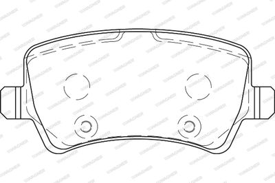 WBP24496B WAGNER Комплект тормозных колодок, дисковый тормоз