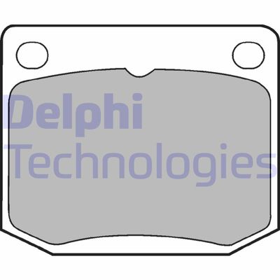 LP131 DELPHI Комплект тормозных колодок, дисковый тормоз