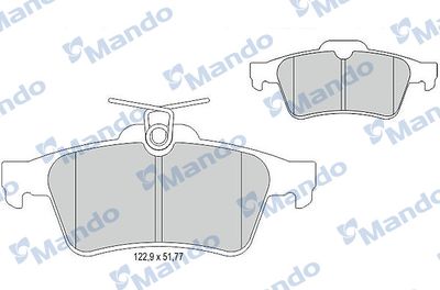 MBF015203 MANDO Комплект тормозных колодок, дисковый тормоз