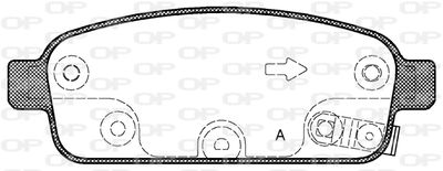 BPA143202 OPEN PARTS Комплект тормозных колодок, дисковый тормоз