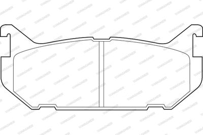 WBP21766A WAGNER Комплект тормозных колодок, дисковый тормоз