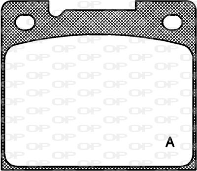 BPA003930 OPEN PARTS Комплект тормозных колодок, дисковый тормоз