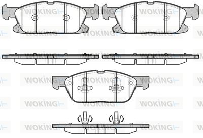 P1757302 WOKING Комплект тормозных колодок, дисковый тормоз