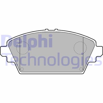 LP1732 DELPHI Комплект тормозных колодок, дисковый тормоз