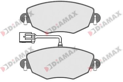 N09405 DIAMAX Комплект тормозных колодок, дисковый тормоз