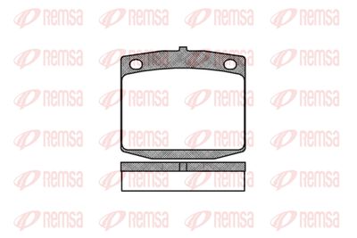 009510 REMSA Комплект тормозных колодок, дисковый тормоз