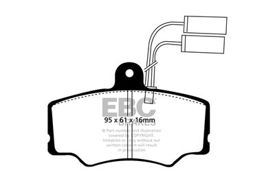 DP835 EBC Brakes Комплект тормозных колодок, дисковый тормоз