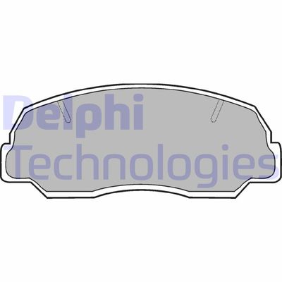 LP400 DELPHI Комплект тормозных колодок, дисковый тормоз