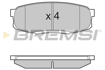 BP3382 BREMSI Комплект тормозных колодок, дисковый тормоз