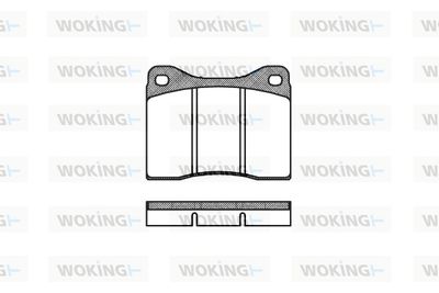 P111300 WOKING Комплект тормозных колодок, дисковый тормоз