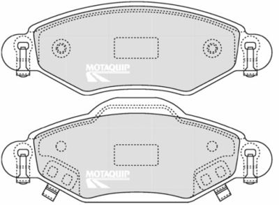 LVXL1248 MOTAQUIP Комплект тормозных колодок, дисковый тормоз