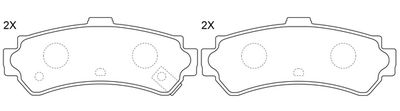 FP0669 FIT Комплект тормозных колодок, дисковый тормоз