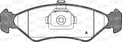 BPA028520 OPEN PARTS Комплект тормозных колодок, дисковый тормоз