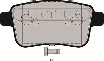 JCP039 JURATEK Комплект тормозных колодок, дисковый тормоз