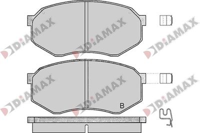 N09765 DIAMAX Комплект тормозных колодок, дисковый тормоз