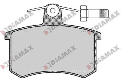 N09789 DIAMAX Комплект тормозных колодок, дисковый тормоз