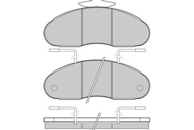 125307 E.T.F. Комплект тормозных колодок, дисковый тормоз