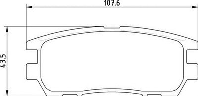 363710203019 MAGNETI MARELLI Комплект тормозных колодок, дисковый тормоз