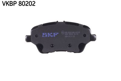 VKBP80202 SKF Комплект тормозных колодок, дисковый тормоз