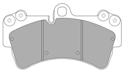 FBP1358 FREMAX Комплект тормозных колодок, дисковый тормоз