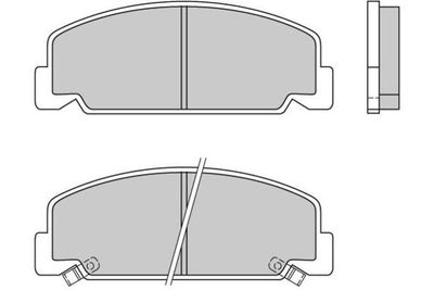 120406 E.T.F. Комплект тормозных колодок, дисковый тормоз