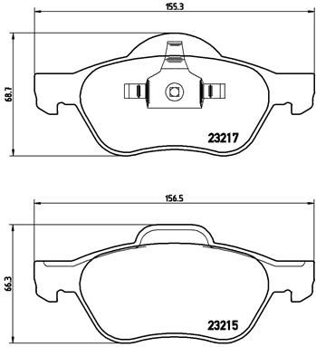 P68048X BREMBO Комплект тормозных колодок, дисковый тормоз