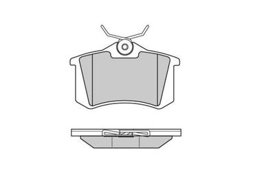 120807 E.T.F. Комплект тормозных колодок, дисковый тормоз