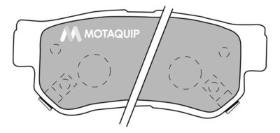 LVXL1049 MOTAQUIP Комплект тормозных колодок, дисковый тормоз