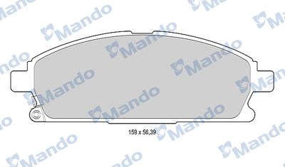 MBF015739 MANDO Комплект тормозных колодок, дисковый тормоз