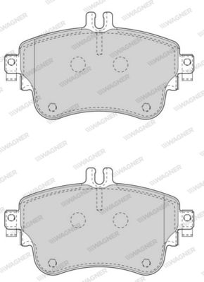 WBP25326A WAGNER Комплект тормозных колодок, дисковый тормоз