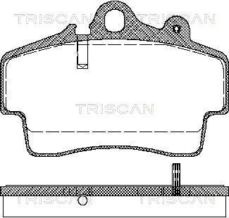 811029162 TRISCAN Комплект тормозных колодок, дисковый тормоз