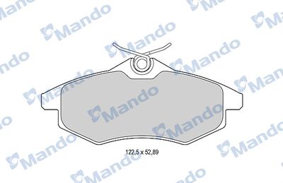 MBF015170 MANDO Комплект тормозных колодок, дисковый тормоз