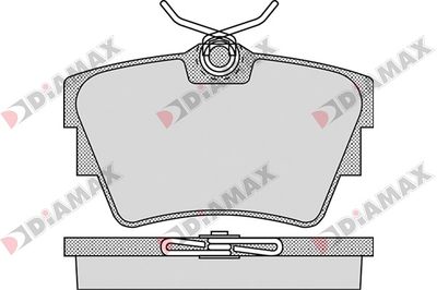 N09043 DIAMAX Комплект тормозных колодок, дисковый тормоз